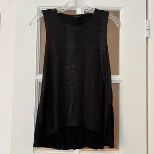 Olivaceous Snakeskin Black Tank Top